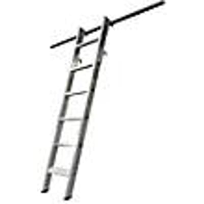 KRAUSE kastenladder, aluminium, met 2 paar inhanghaken/opberghaken, 6 treden