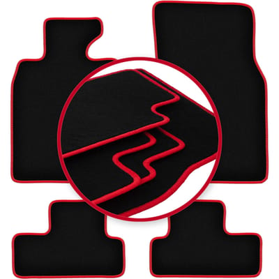 CARLUX-RED automatten voor: Mini Cooper R56 hatchback (2006-2013)