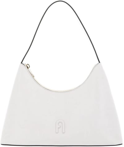 FURLA Leren Schoudertas Diamante Shoulder Bag Marshmallow Crème