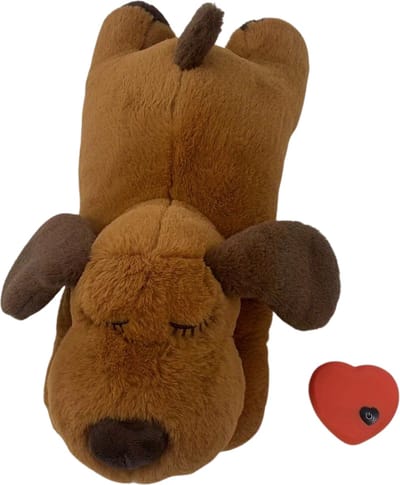 Bovista Hondenknuffel Met Hartslag - Knuffel Met Hartslag - Heartbeat knuffel - Bruin