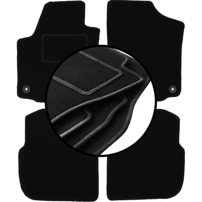 Complete set veloursmatten voor: Skoda Roomster combivan (2006-2015)