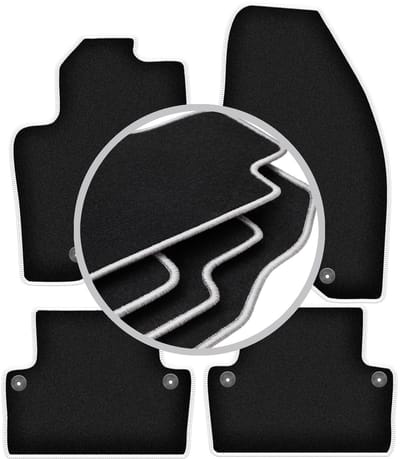 CARLUX-SILVER automatten voor: Volvo XC70 II stationwagen (2000-2007)