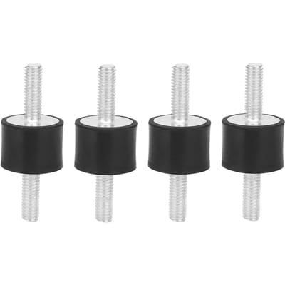 Supports en caoutchouc M6 pour hommes, 4 pièces, bloc silencieux Anti-Vibration, bobines de bateau et de voiture (VV20*15 M6*18)