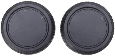 Dailygoods- Lensdoppen 2 Stuks - Compatibel met GFX Serie - ABS Plastic - Stof- en Vuilbestendig - Goede Bescherming - Glanzende Afwerking - Lensachterkap