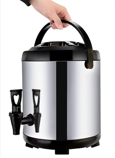 Warmwaterdispenser - Drankdispenser - Dranken Serveren - Volledig Geïsoleerd - 8 Liter - Zilver