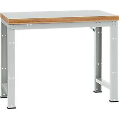 Manuflex werkbank Profi standaard, Tafelblad kunststof B 1250 x D 700, lichtgrijs