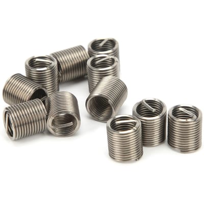 50 Stuks Draadinzetstukken Mannelijk Vrouwelijk Reductiemoer Reparatiegereedschap Roestvrij Staal Bevestigingsmiddel M8x1x2D