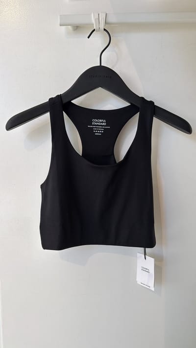 Active Cropped Bra Deep Black - maat L