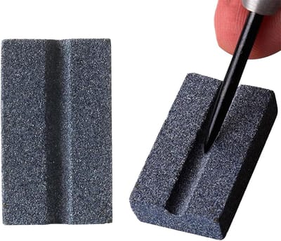 Dartslijper - Slijpsteen - Pijlen Onderhoud - V-vormig Ontwerp - Compact Gereedschap - 2 Stuks