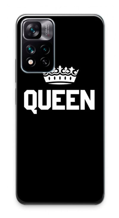 Case Company® - Hoesje geschikt voor Xiaomi 11i Hypercharge hoesje - Queen zwart - Soft Cover Telefoonhoesje - Bescherming aan alle Kanten en Schermrand