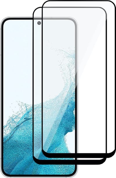 Screenprotector geschikt voor Samsung Galaxy S22 - Gehard Glas Beschermglas Tempered Glass Volledig Dekkende Screen Protector - 2 Stuks