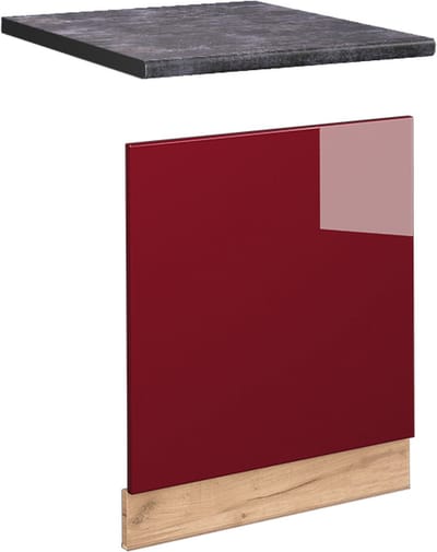 Vicco Fame-Line Frontpaneel – 60 cm, WB Antraciet Bordeauxrode hoogglans