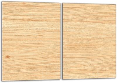 TMK ArtDeko - Glasplaat Bescherming - 40x52 cm - Houten Design