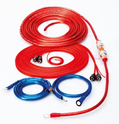 Complete 5m Auto Audio Accukabel Set 10mm² voor Car Hifi Versterker