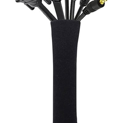 Cache-câble, manchon de gestion, organisateur de fil, cache-câble, protecteur, conception à fermeture éclair 50 cm black