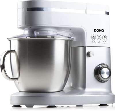 DOMO DO9231KR - Keukenmachine - 1200W - 6L - Incl. blender - Wit/Zilver