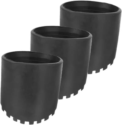 3 Stuks Antislip Ladder Voetkappen Verstelbare Rubber Bescherming voor Trapvoeten Duurzame Slijtvast Design voor Stabiele Veilige Gebruik van Telescopische