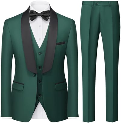 Dailygoods- Heren Pak 3-delig Slim Fit - Blazer/Vest - Broek - Polyester/Viscose - Kreukvrij - Casual/Business - Herenkostuum