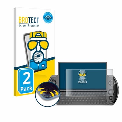 BROTECT - Screenprotector voor GPD Win 4 - Folie Beschermfolie matte volledig dekking 2 Stuks