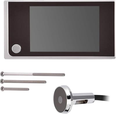 Deurcamera - Kijkgaatje camera - Huisbeveiliging - HD Beeld - 3.5 Inch Scherm - Zilver Zwart