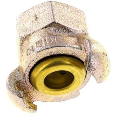 Gietijzer DN 17 DIN 3489 compressor klauwkoppeling Rp 1 inch Binnendraad - CL42-17-F-IB-100