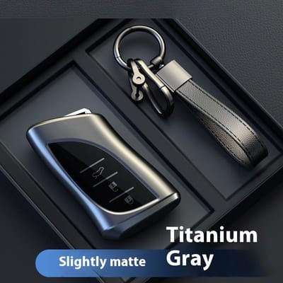 Nouveau Porte-clé de voiture Gris Titane Pour Lexus Nx Es Ux Us Rc Lx Gx Is Rx 200 250H 350H Ls 450H 260H 300H Ux200 Housse de clé à distance Fob