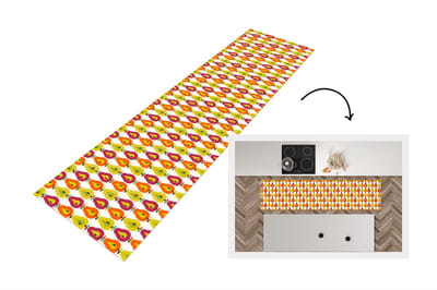 Keukenloper 200x50 cm - Keukenmat vinyl Retro - Design - Peer - Fruit - Keukenmatten loper - Keuken vloerkleed tapijt