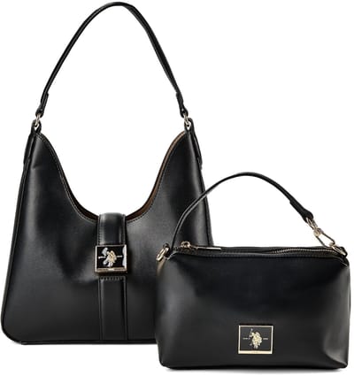 U.S. POLO ASSN. schoudertas Margaret Hobo Bag Black zwart