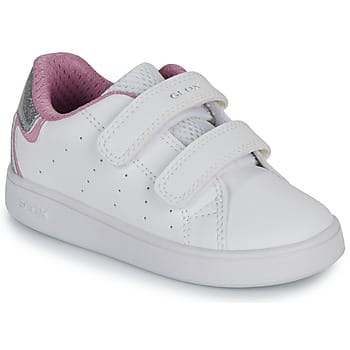 GEOX ECLYPER PEUTER Sneakers - WIT/ROZE - Maat 20