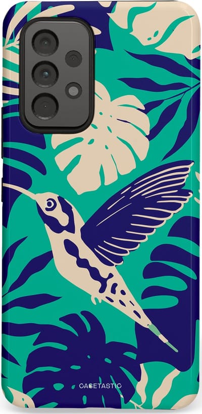 Casetastic Hoesje Geschikt voor Samsung A53 - Stijlvolle Beschermende Duo-layer Case - Paradijs Kolibrie