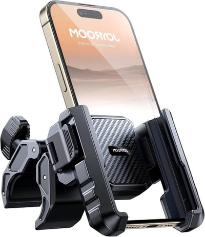Upgrade Fiets Telefoonhouder - Mobiele JOYROOM - Trillingsgedempt - Houdt Bomvrij - 1S Snelle Montage - Demontage - Fietsstuur Smartphone - 47 inch - 7 inch