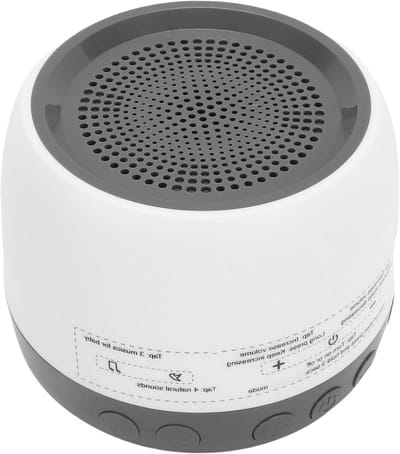 Geluidsmachine - Slaapgeluiden Apparaat - Ontspannen Slapen - 13 Verschillende Geluiden - Compact Formaat - Wit