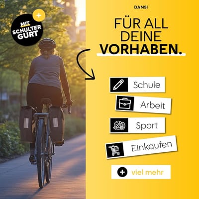 SnelShoppen - 20L Fietstassen voor Bagagedrager, Waterdicht met Reflectoren en Kliksysteem, Set van 2 in Zwart, Ideaal voor Fietsen, Vakantie en Dagel