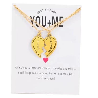 Akyol - best friends - ketting - vriendschaps ketting - vriendinnen ketting - bff - vriendschap ketting - cadeau voor vriendin - best friends