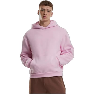 Urban Classics - Fluffy Hoodie/trui - L - Roze