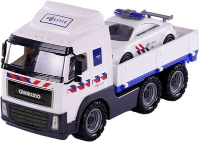 Cavallino Toys Cavallino Police Truck and Police Car Scale 1:16