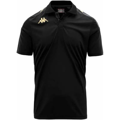 Kappa Banda Ghiolo Polo Heren - Zwart | Maat: S