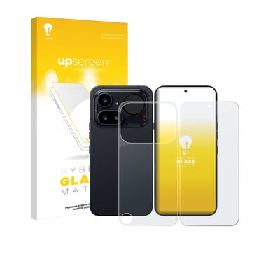 upscreen - Screenprotector voor Nothing Phone (4a) Pro (Voor+Achter) - Folie Beschermfolie Beschermglas matte
