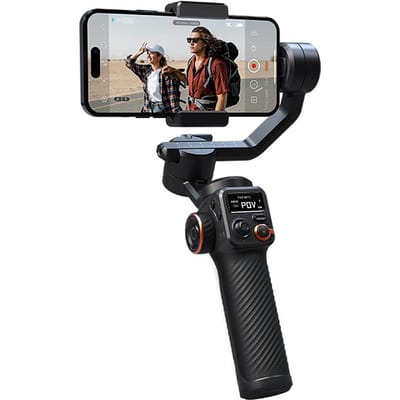 hohem iSteady M6 3-assige smartphone-gimbal-stabilisator Anti-shake telefoon Vlog-gimbal 360 graden draaibaar Without Fill Light & AI Module black