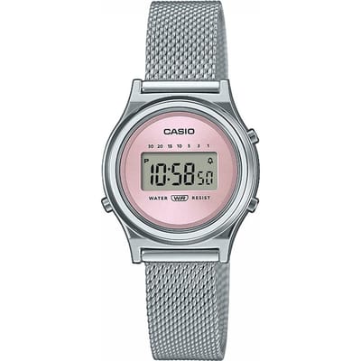 Casio Casio Collection Vintage LA700WEM-4AEF Horloge - Staal - Zilverkleurig - Ø 26 mm