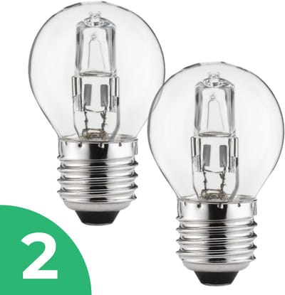 Trixline Kogel Halogeenlamp E27 - 28W - Warm Wit Licht (2700K) - 370 lm - 2 jaar - Dimbaar - 2 stuks