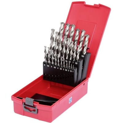 KS Tools 330.2623 330.2623 HSS-G Metaal-spiraalboorset 1 mm, 1.5 mm, 2 mm, 2.5 mm, 3 mm, 3.5 mm, 4 mm, 4.5 mm, 5 mm, 5.5 mm, 6 mm, 6.5 mm, 7 mm,...