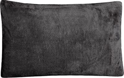 Decoware® Teddy Fleece Kussensloop - Antraciet - 60x70 cm - Per Stuk - Extra Zacht en Warm