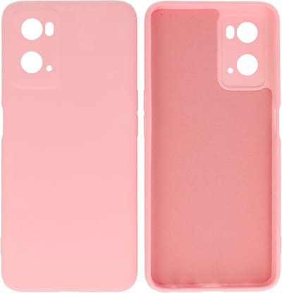 Hoesje Geschikt voor de OPPO A76 - Fashion Backcover Hoesje - Colorful Telefoonhoesje - Roze