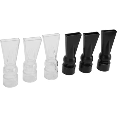 Ensemble de 6 becs de canard pour aquarium en plastique Favorise un débit d'eau stable Sortie d'eau pour aquarium Tuyau plat Raccords white