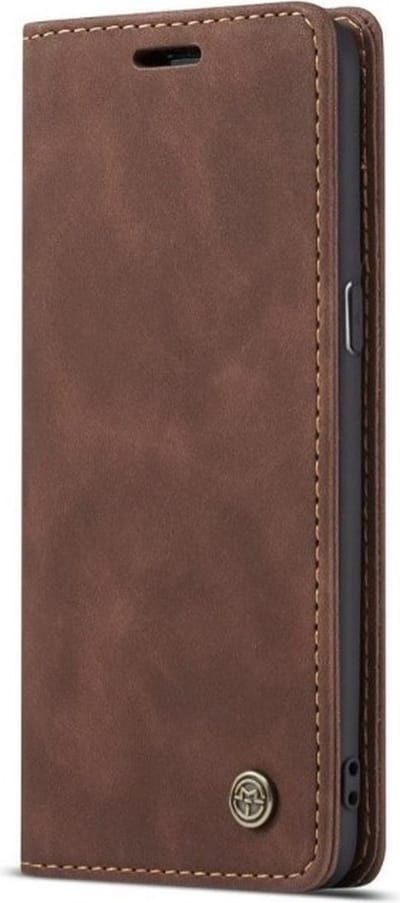 CaseMe - Telefoonhoes - boekmodel hoesje Geschikt voor: Oppo A16/A16s - CaseMe Bookcase - Portemonnee hoesje - Donkerbruin