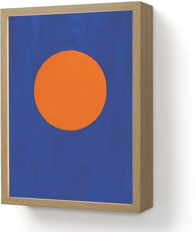 Wandlamp 30x40 cm - Oplaadbaar - Vorm - Rond - Minimalistisch - Blauw - Wandlampen binnen woonkamer - Slaapkamer lamp - Decoratieve nachtlamp - Vloerlamp draadloos