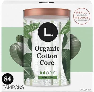 Biologische katoenen tampons - Normaal 42 Stuks x 2 Pack (84 Stuks Totaal)