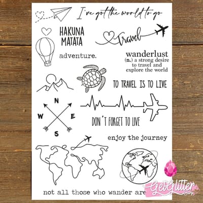 GetGlitterBaby® - Henna Plak Tattoos / Tijdelijke Tattoo / Nep Tatoeage / Fake Festival Tattoes / Temporary Face Body Glitter Tattoo Sticker - Travel