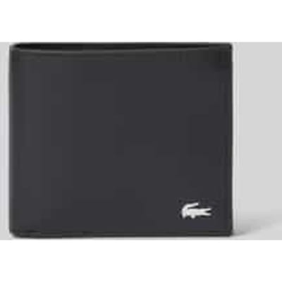LACOSTE Leren Portemonnee FG Billfold & Coin Nero Zwart